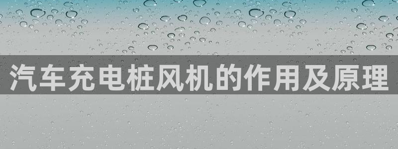 从威廉希尔和立博看平局：汽车充电桩风机的作用及原理