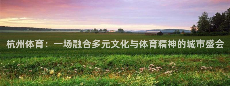 球客岛：杭州体育：一场融合多元文化与体育精神的城市盛会